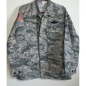 US Military Digital Tiger Stripe Camo Combat Uniform Coat 38 Short Air Force‎